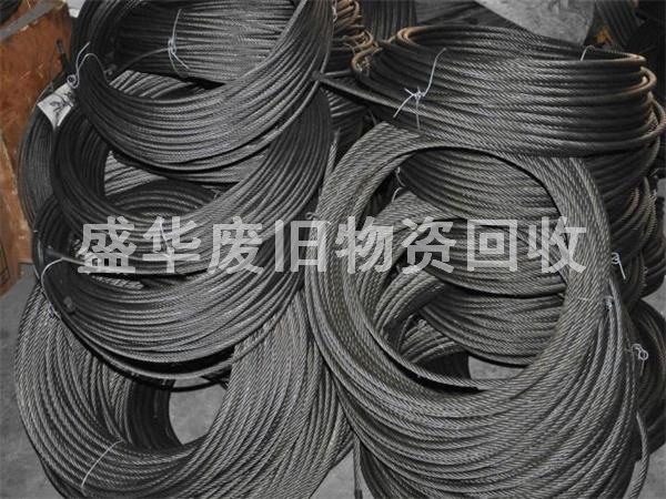 天津鋼絲繩回收，天津電梯鋼絲繩回收，油繩回收